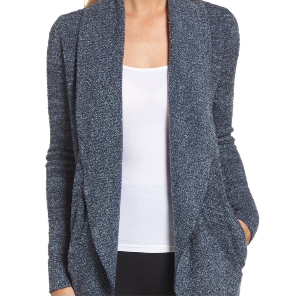 Barefoot Dreams Cozychic Lite Cardigan Blue XS/S